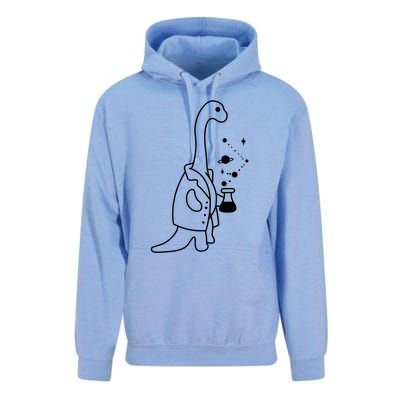 Dino Scientist Cool Crazy Chemistry Lab College University Gift Unisex Surf Hoodie