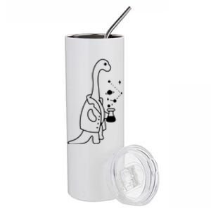 Dino Scientist Cool Crazy Chemistry Lab College University Gift Stainless Steel Tumbler