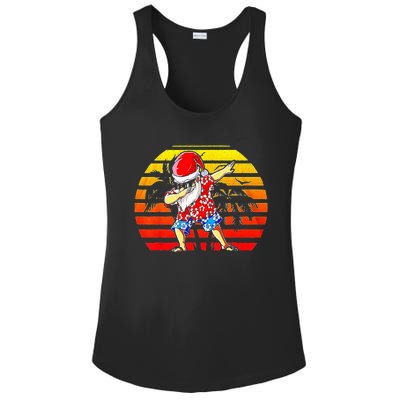 Dabbing Santa Christmas In July Hawaiian Xmas Dab Ladies PosiCharge Competitor Racerback Tank