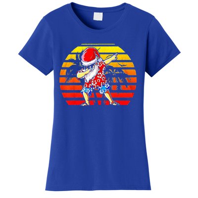 Dabbing Santa Christmas In July Hawaiian Xmas Dab Women's T-Shirt