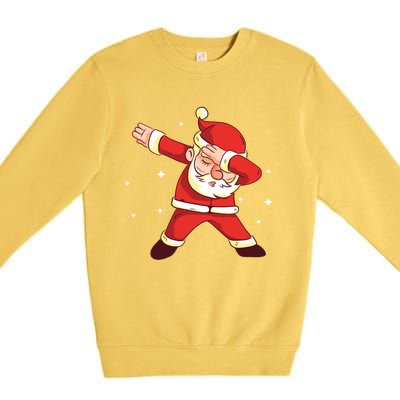 Dabbing Santa Christmas Gift Cute Gift Premium Crewneck Sweatshirt