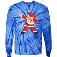 Dabbing Santa Christmas Gift Cute Gift Tie-Dye Long Sleeve Shirt