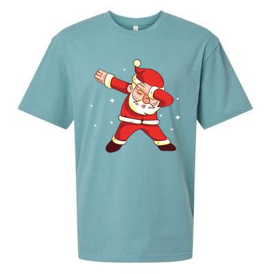 Dabbing Santa Christmas Gift Cute Gift Sueded Cloud Jersey T-Shirt