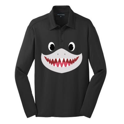 DIY Shark Costume Halloween Easy DIY Shark Silk Touch Performance Long Sleeve Polo