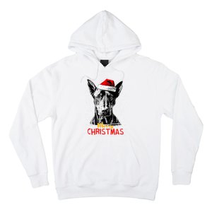 Doberman Santa Claus Hat Merry Christmas Dog Xmas Dogs Hoodie