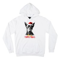 Doberman Santa Claus Hat Merry Christmas Dog Xmas Dogs Hoodie