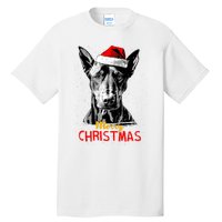 Doberman Santa Claus Hat Merry Christmas Dog Xmas Dogs Tall T-Shirt