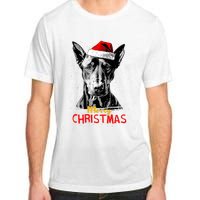 Doberman Santa Claus Hat Merry Christmas Dog Xmas Dogs Adult ChromaSoft Performance T-Shirt