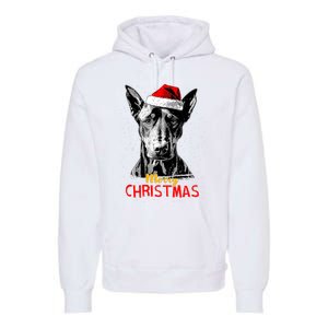 Doberman Santa Claus Hat Merry Christmas Dog Xmas Dogs Premium Hoodie