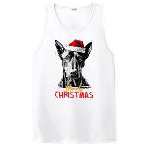 Doberman Santa Claus Hat Merry Christmas Dog Xmas Dogs PosiCharge Competitor Tank