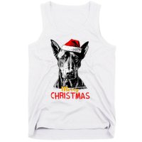 Doberman Santa Claus Hat Merry Christmas Dog Xmas Dogs Tank Top