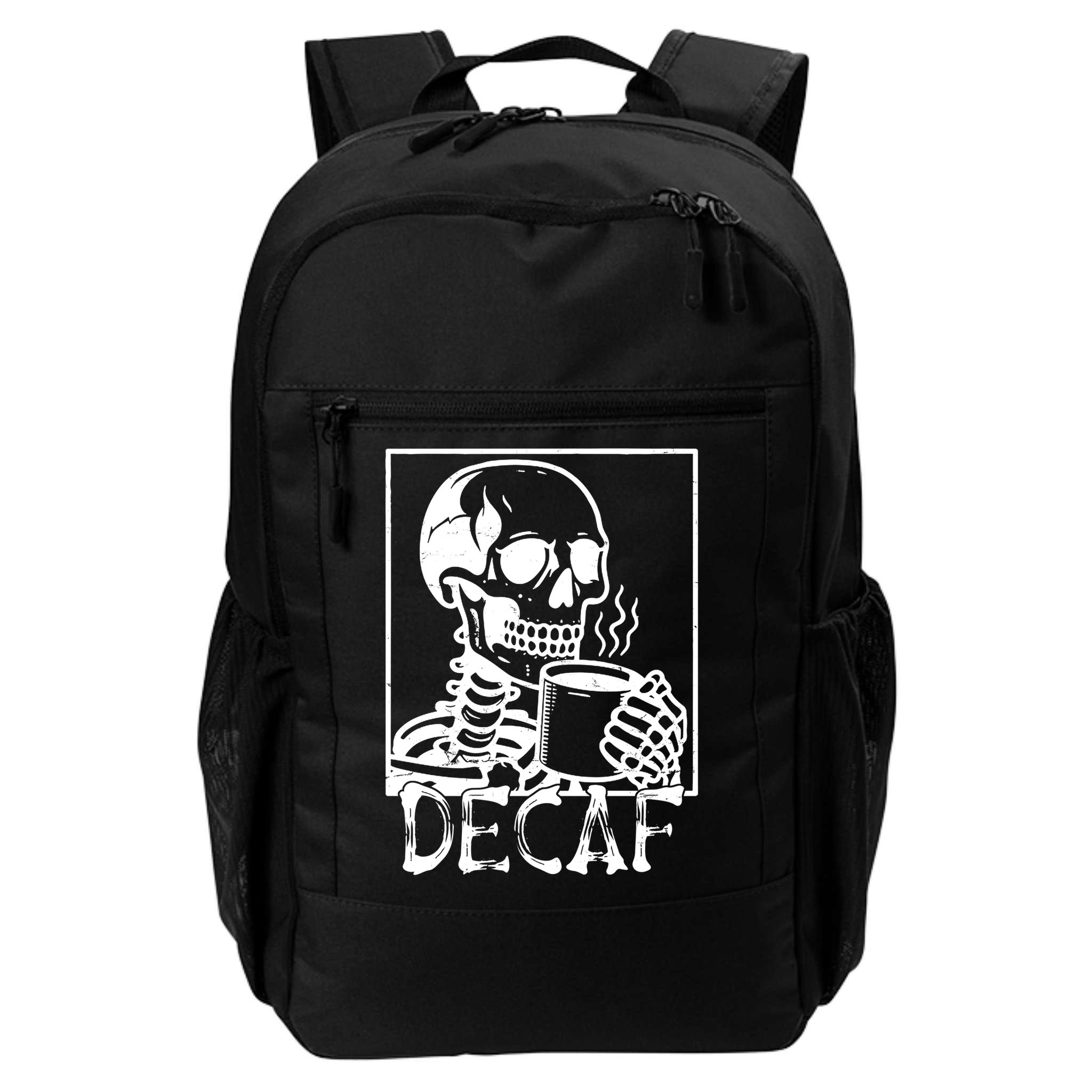 Decaf Skeleton Coffee Skull  Backpack