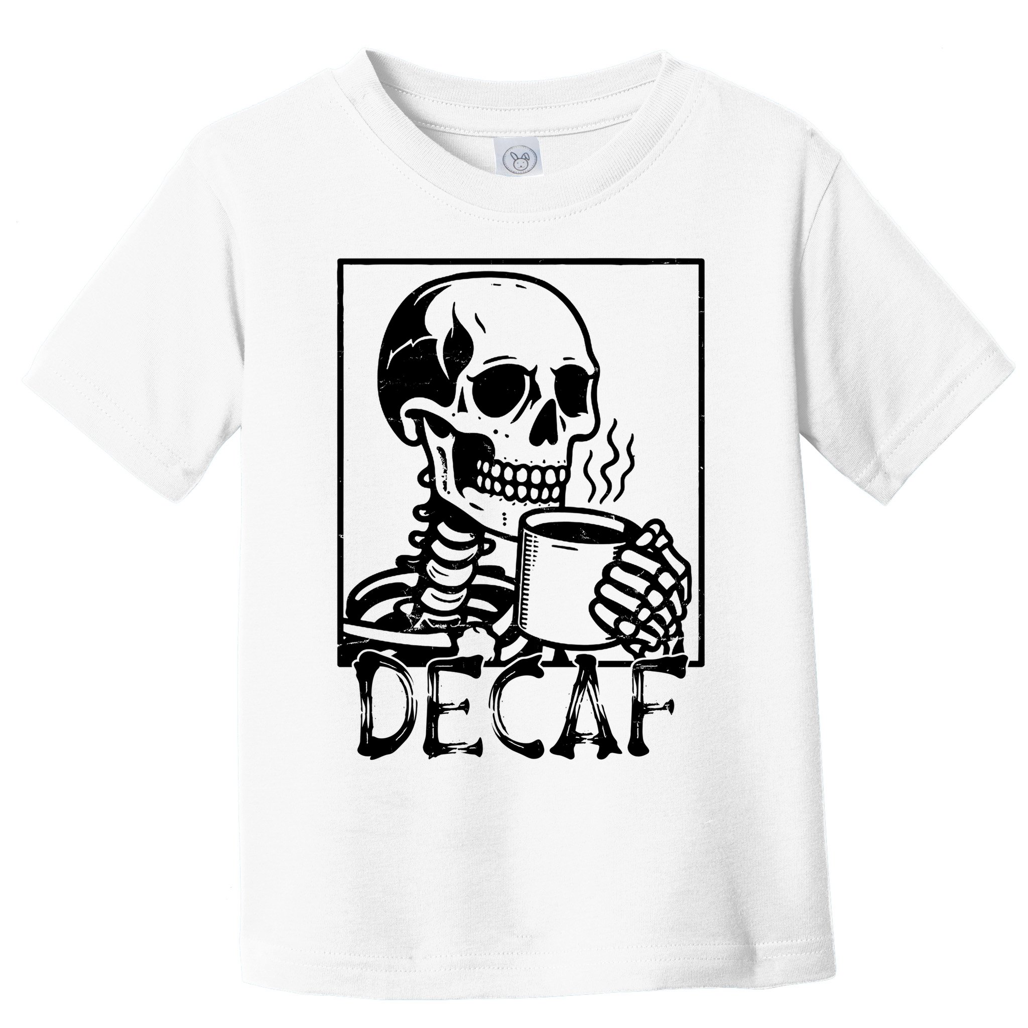 Decaf Skeleton Coffee Skull  Toddler T-Shirt