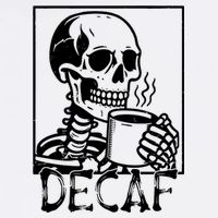 Decaf Skeleton Coffee Skull  Women's V-Neck T-Shirt