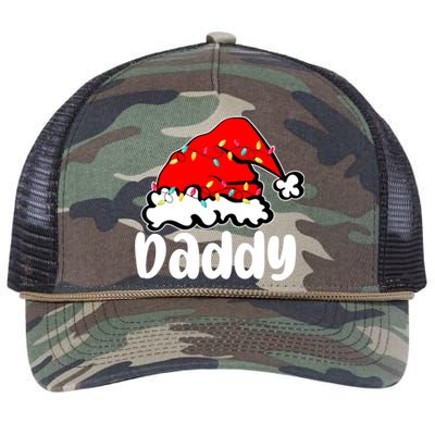 Daddy Santa Claus Hat Christmas Matching Family Group Pajama Cute Gift Retro Rope Trucker Hat Cap