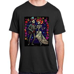 Dancing Skeletons Costume Dia De Los Muertos Day of The Dead Adult ChromaSoft Performance T-Shirt