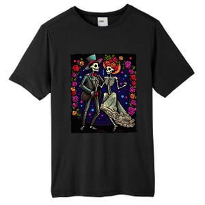 Dancing Skeletons Costume Dia De Los Muertos Day of The Dead Tall Fusion ChromaSoft Performance T-Shirt