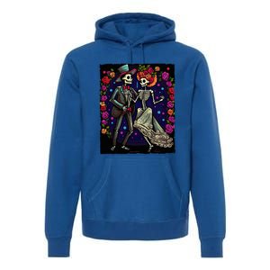 Dancing Skeletons Costume Dia De Los Muertos Day of The Dead Premium Hoodie