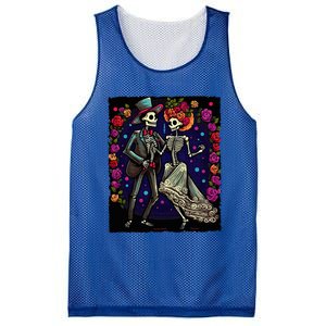 Dancing Skeletons Costume Dia De Los Muertos Day of The Dead Mesh Reversible Basketball Jersey Tank