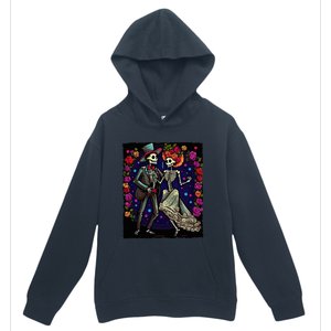 Dancing Skeletons Costume Dia De Los Muertos Day of The Dead Urban Pullover Hoodie