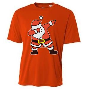 Dabbing Santa Christmas Gift Cooling Performance Crew T-Shirt