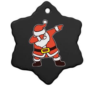 Dabbing Santa Christmas Gift Ceramic Star Ornament