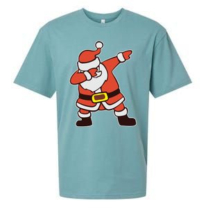 Dabbing Santa Christmas Gift Sueded Cloud Jersey T-Shirt