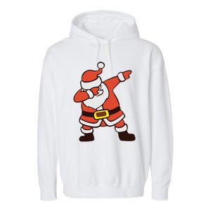 Dabbing Santa Christmas Gift Garment-Dyed Fleece Hoodie