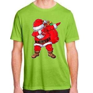 Dabbing Santa Christmas With Santa Hat For Boys Girls Xmas Gift Adult ChromaSoft Performance T-Shirt