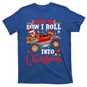 Dabbing Santa Claus Monster Truck Christmas Xmas Gift Cute Gift T-Shirt