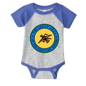 Double Sided Choctaw Nation Flag Gift Choctaw Gift Infant Baby Jersey Bodysuit