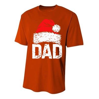 Dad Santa Christmas Family Matching Pajamas Papa Xmas Father Performance Sprint T-Shirt