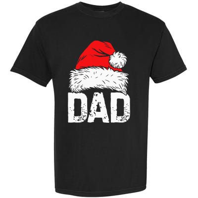 Dad Santa Christmas Family Matching Pajamas Papa Xmas Father Garment-Dyed Heavyweight T-Shirt