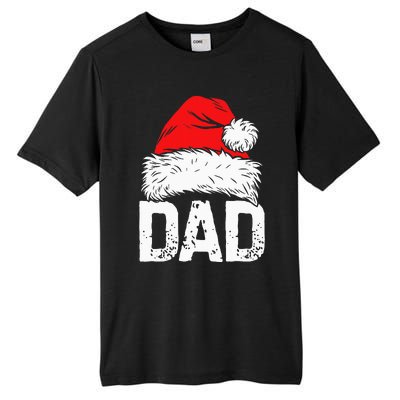 Dad Santa Christmas Family Matching Pajamas Papa Xmas Father Tall Fusion ChromaSoft Performance T-Shirt