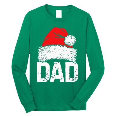 Dad Santa Christmas Family Matching Pajamas Papa Xmas Father Long Sleeve Shirt