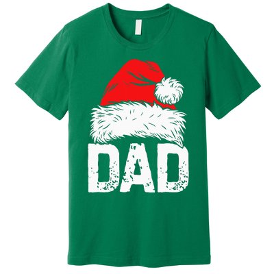 Dad Santa Christmas Family Matching Pajamas Papa Xmas Father Premium T-Shirt