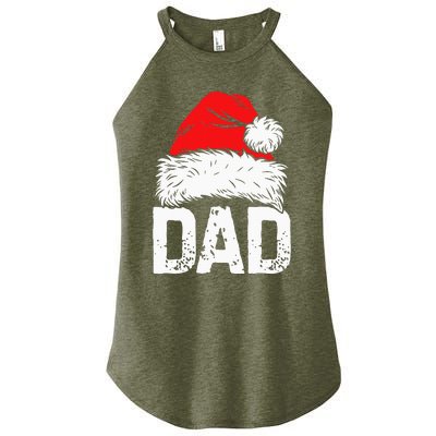 Dad Santa Christmas Family Matching Pajamas Papa Xmas Father Women’s Perfect Tri Rocker Tank