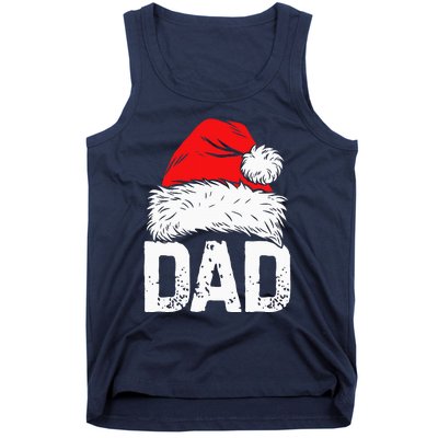 Dad Santa Christmas Family Matching Pajamas Papa Xmas Father Tank Top