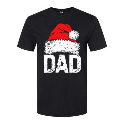 Dad Santa Christmas Family Matching Pajamas Papa Xmas Father Softstyle CVC T-Shirt