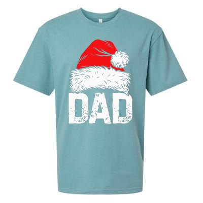 Dad Santa Christmas Family Matching Pajamas Papa Xmas Father Sueded Cloud Jersey T-Shirt