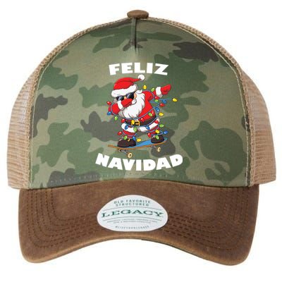 Dabbing Santa Claus Merry Christmas Feliz Navidad Gift Legacy Tie Dye Trucker Hat