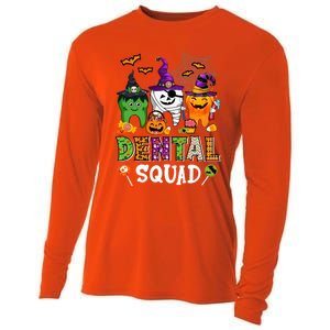 Dental Squad Costume Trick Or Teeth Denstist Halloween Ghost Gift Cooling Performance Long Sleeve Crew