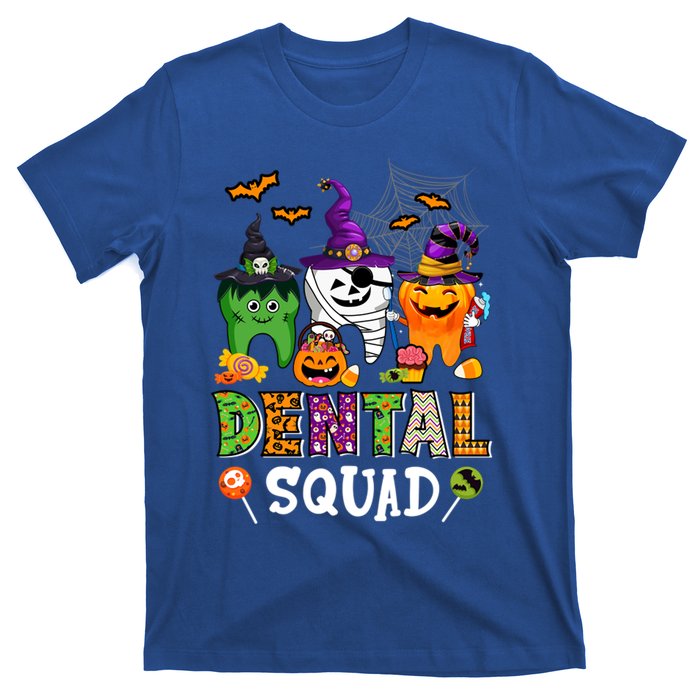 Dental Squad Costume Trick Or Teeth Denstist Halloween Ghost Gift T-Shirt