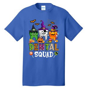 Dental Squad Costume Trick Or Teeth Denstist Halloween Ghost Gift Tall T-Shirt