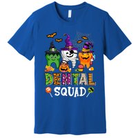 Dental Squad Costume Trick Or Teeth Denstist Halloween Ghost Gift Premium T-Shirt