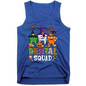 Dental Squad Costume Trick Or Teeth Denstist Halloween Ghost Gift Tank Top