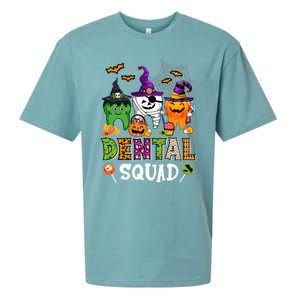 Dental Squad Costume Trick Or Teeth Denstist Halloween Ghost Gift Sueded Cloud Jersey T-Shirt