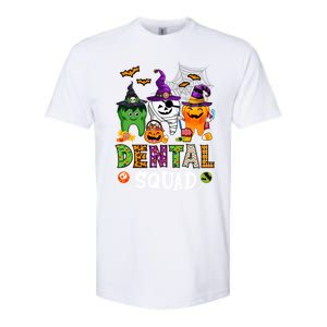 Dental Squad Costume Trick Or Teeth Denstist Halloween Ghost Gift Softstyle CVC T-Shirt