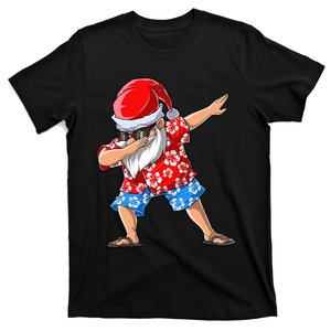 Dabbing Santa Christmas In July Hawaiian Xmas Dab T-Shirt