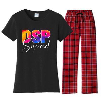 Dsp Squad Colorful Watercolor Pride Women's Flannel Pajama Set